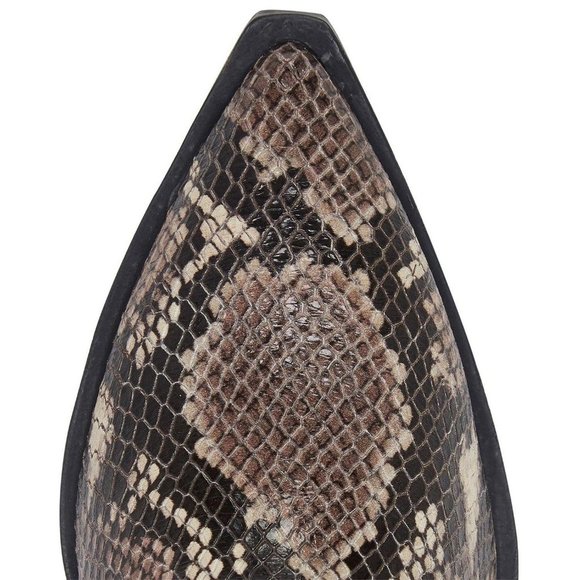 VINCE CAMUTO Gravana Knee High Western Boot Brown Snake 6 NEW $229 - Picture 3 of 10